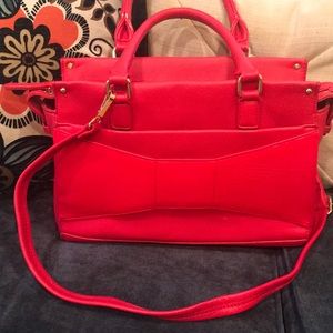 Bright red purse